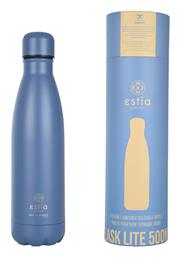 Travel Flask Lite Save the Aegean 500ml Denim Blue Estia