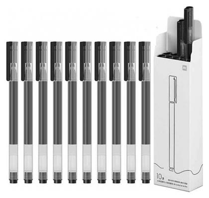 High Capacity Pen Στυλό Gel 0.5mm Μαύρο με Μαύρο Μελάνι 10τμχ Xiaomi